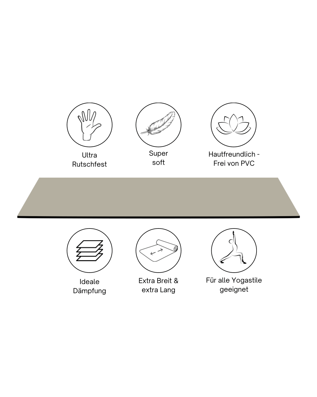 Yogamatte Natural